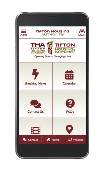 Tifton Housing Authority app screen shot