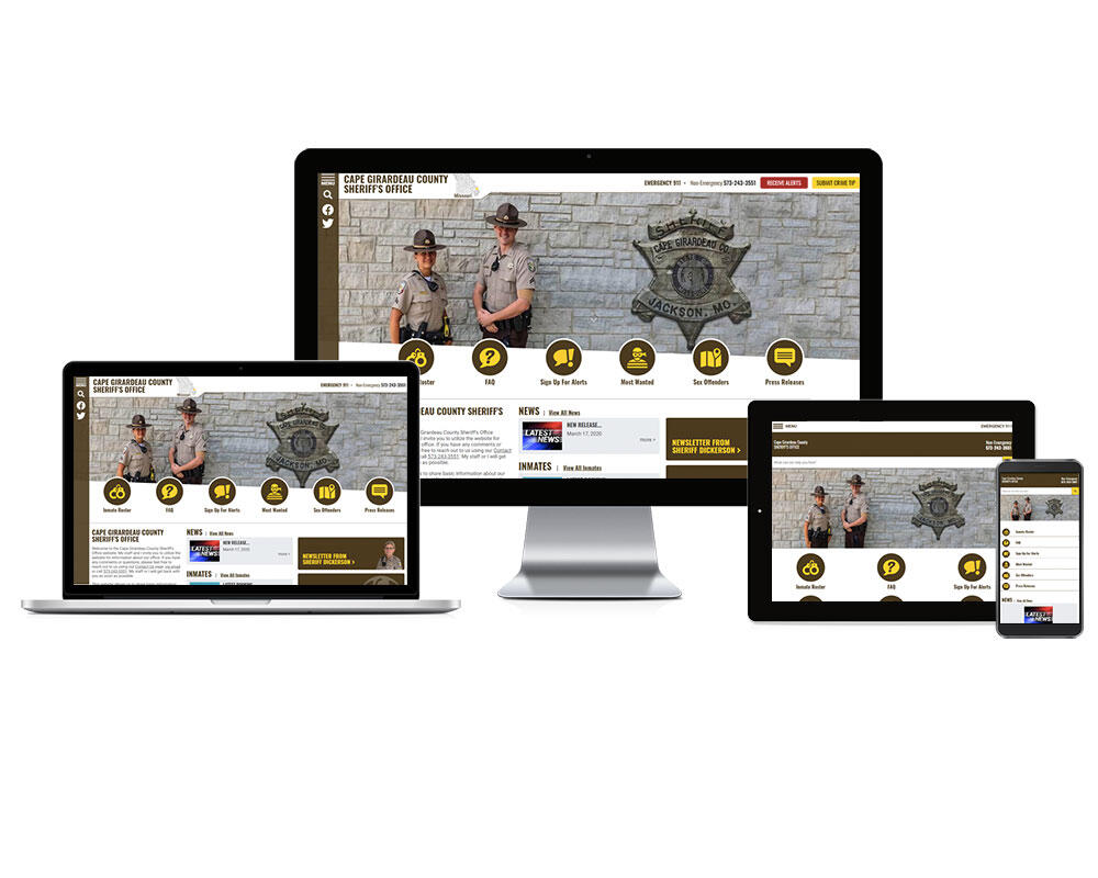 Cape Girardeau County Sheriff Office Responsive layout