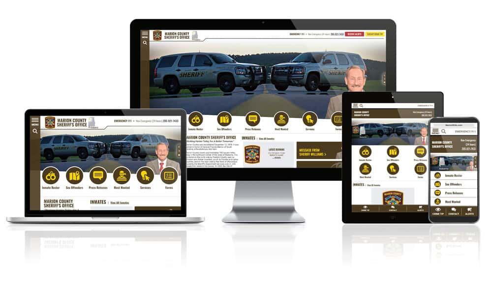 Marion County Sheriff's Office Responsive Website Mockup