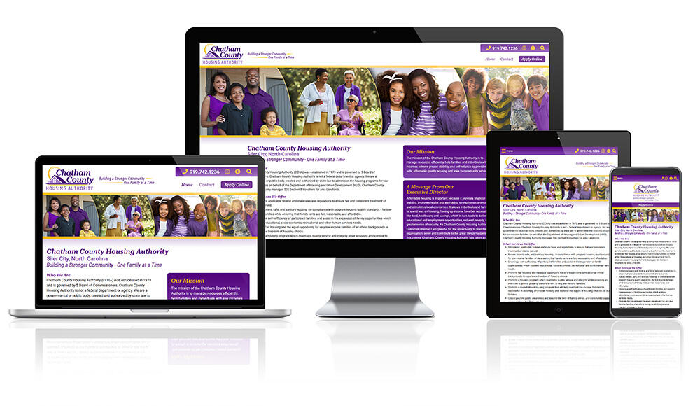 Chatham County Housing Authority responsive website