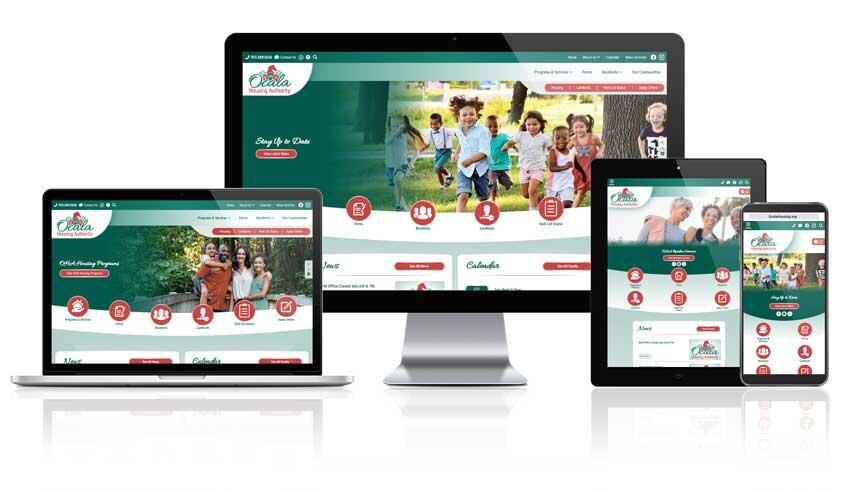 Ocala Housing Authority Responsive Website Mockup