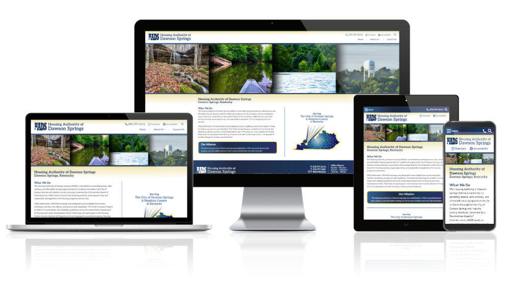 Housing Authority of Dawson Springs Responsive Mockup.