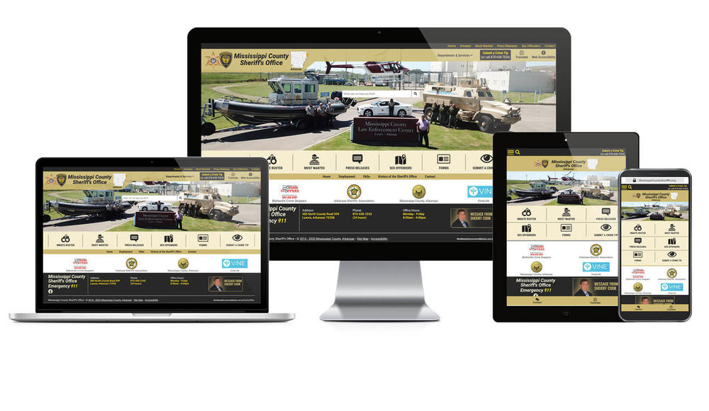 Mississippi County Sheriff's Office, Arkansas website Portfolio