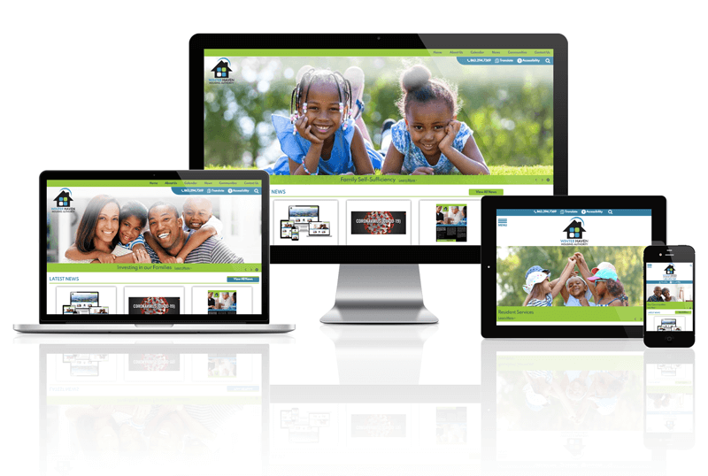 Winter Haven Housing Authority responsive website mockup