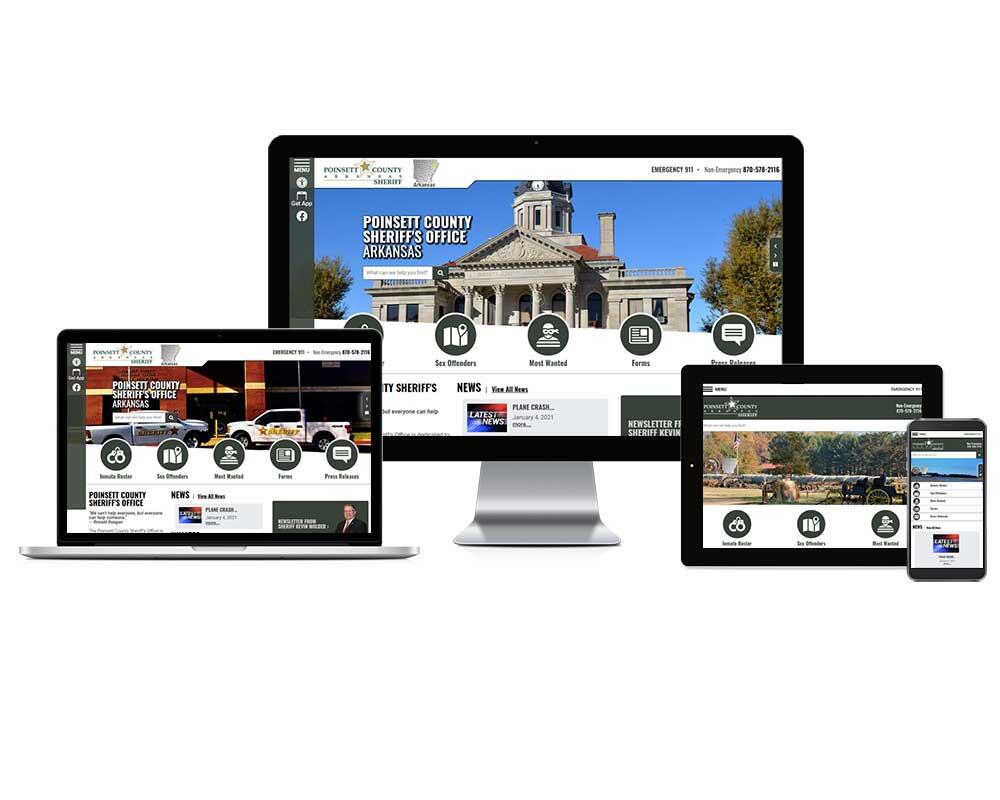 Poinsett County Sheriff's Office Website Screenshot