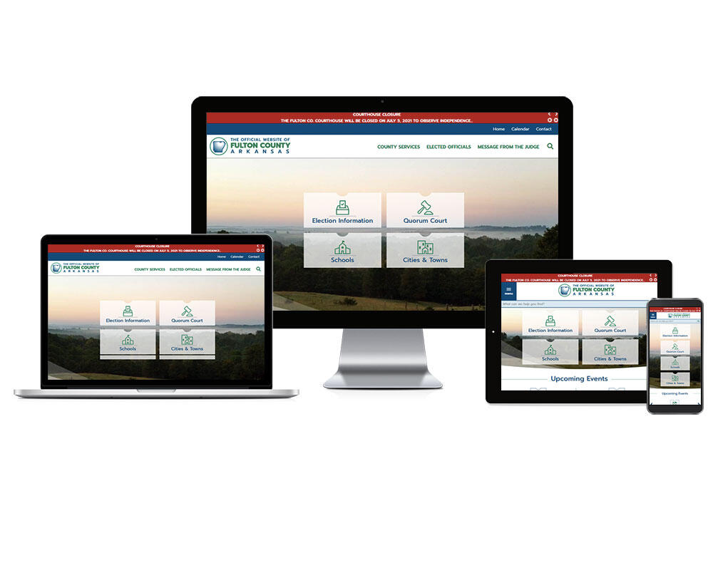 Fulton County Arkansas government website screenshot