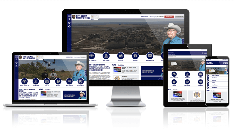 Gove County Sheriff's Office, Kansas - responsive website layout