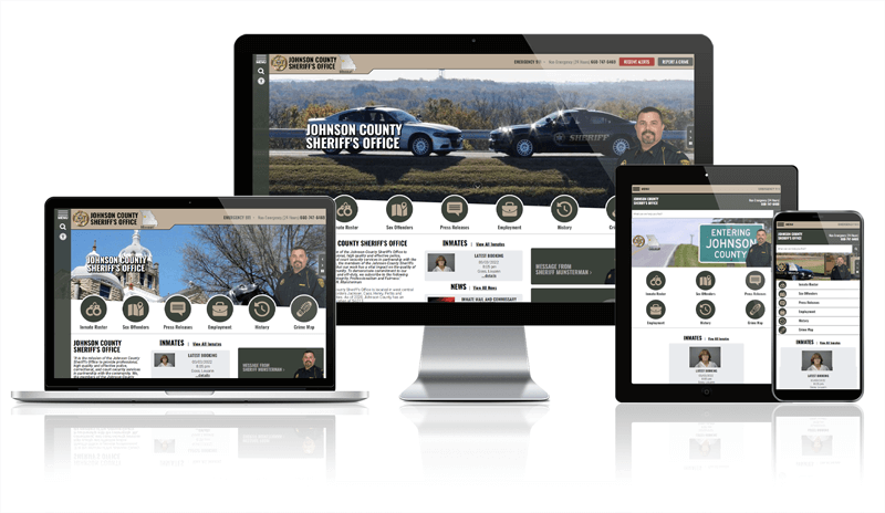 Johnson Co Sheriff Website, responsive layout