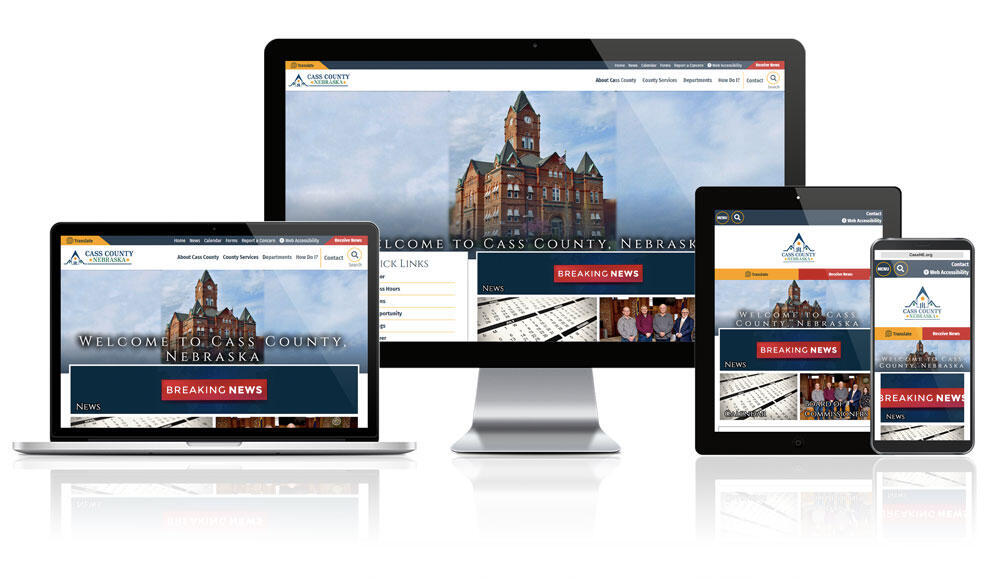 Cass County Website Mockups
