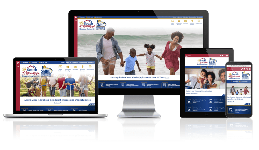South Mississippi Housing Authority Responsive Website Showcase