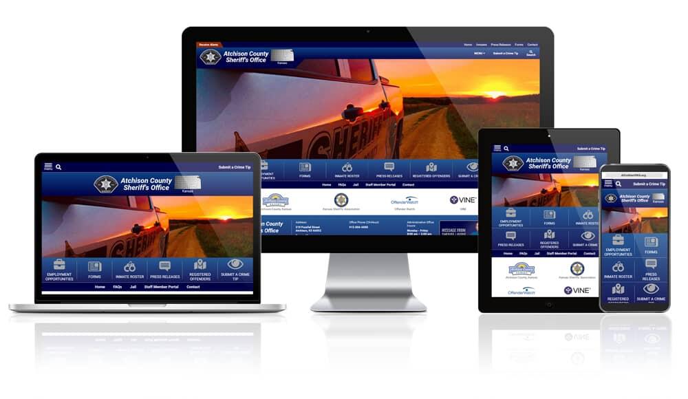 Atchison County Sheriff responsive website mockup