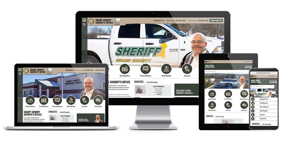 Sharp County Sheriff Office Responsive layout